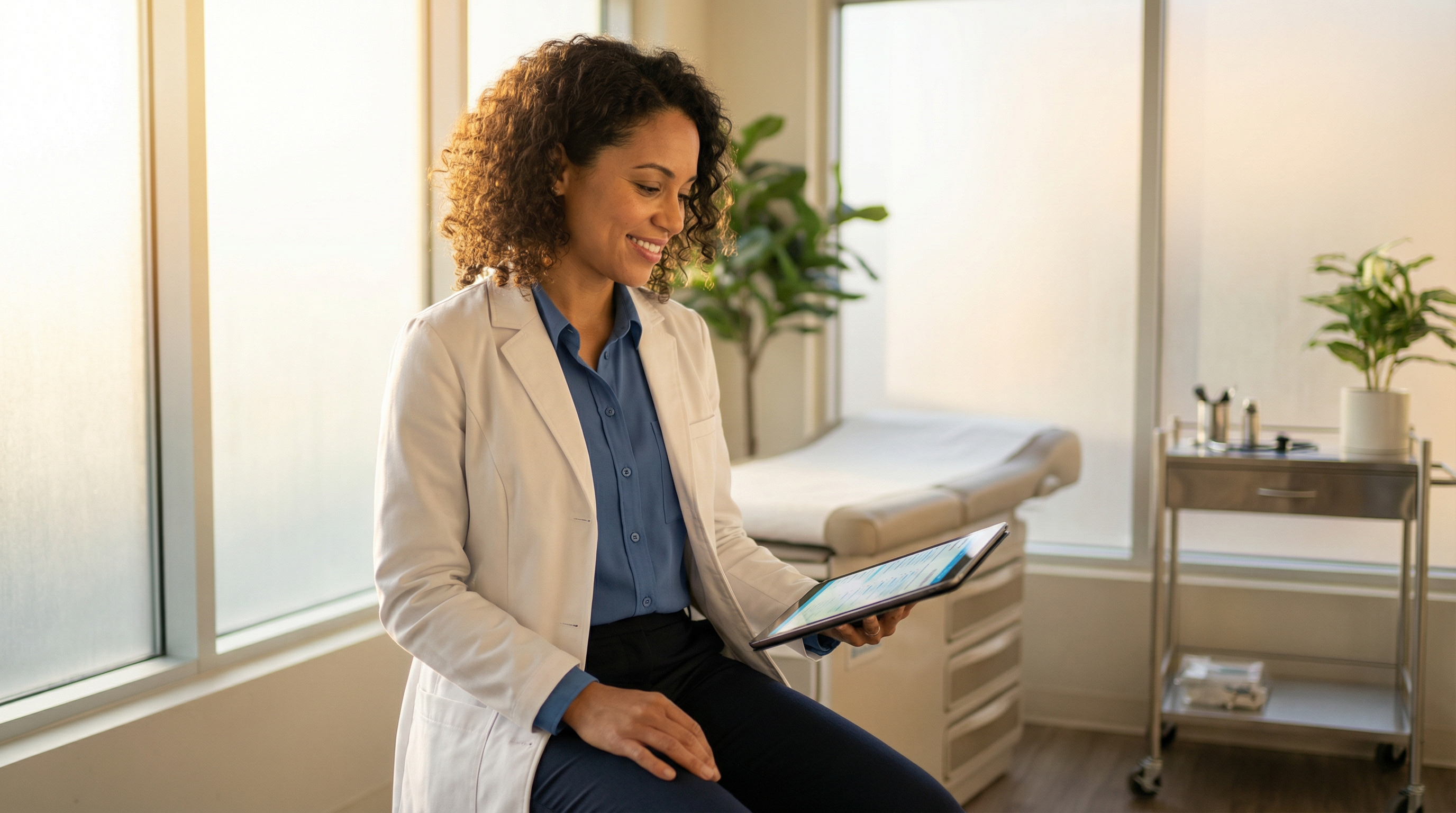 Post-visit dictation with Dictum on desktop