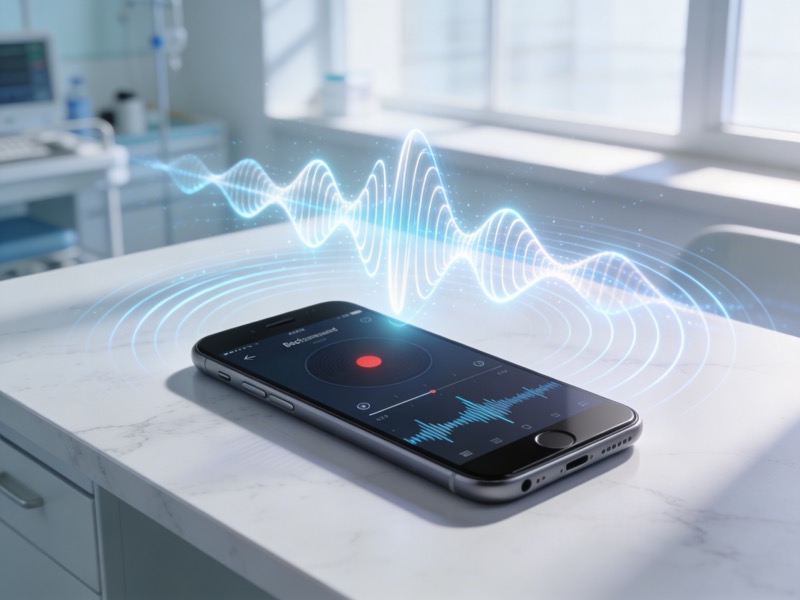 Dictum mobile interface capturing an ambient clinical encounter